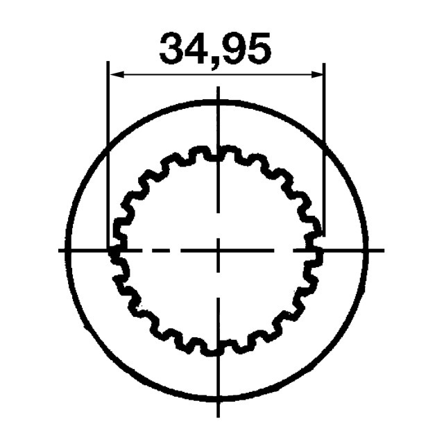 Machoire Extremite 1"3/8 21C 27X74,5 Verrou A Poussoir référence fournisseur 30750264